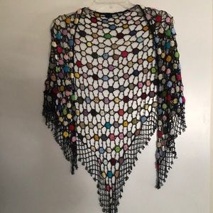 Unique over the shoulder shawl